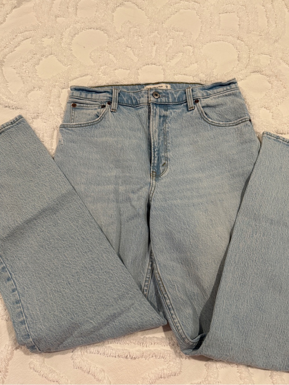 Abercrombie & Fitch Light Blue Wide Leg Jeans